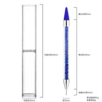 Fourniture d'usine acrylique ongles amovible Double tête cristal Point perceuse outil de manucure avec outil de manucure avec Nylon