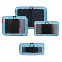 Ensemble organisateur de voyage en nylon léger Cubes d'emballage de grande capacité avec pochettes de rangement multi-tailles