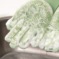 Fabricants de gants de vaisselle en silicone Gants de vaisselle imperméables de cuisine pour femmes Artifact ménager