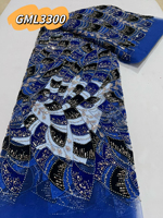 Nouveau design Inmyshop Tissu en dentelle de velours et résille, Tissu en dentelle perlée et à sequins, Tissu en dentelle brodée florale, Tissu en dentelle perlée 2026