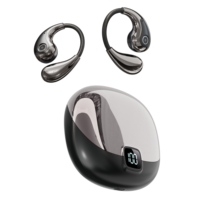 Écouteurs sans fil stéréo à oreille ouverte de haute qualité YX avec écran numérique, chipset JL pour casque de jeu 5.1