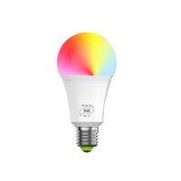 Ampoule LED intelligente connectée WiFi Google RGB Tuya 2024, contrôle par application, B22 E26 E27, 9w 10w