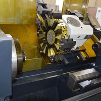 Tour CNC horizontal à lit incliné, modèle TCK700, système GSK, robuste, 2 axes, 12 postes à outils