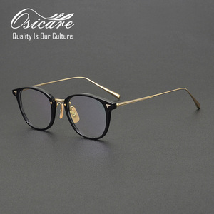 Lunettes De luxe Gafas De Reading Lentes Ordinateur <span class=keywords><strong>Optique</strong></span> Eye Designs Lentes De Titan Hommes Lunettes Titane Acétate Cadres - Product Image 2