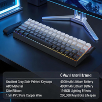 Manufacturer Stock Latest Hot Seller Compact Mechanical Keyboard K68 Side-Engraved Gradient Black Wireless Gaming Keyboard