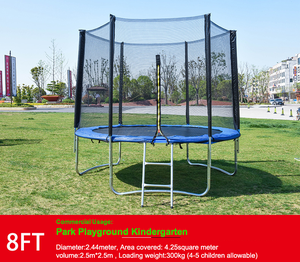 <span class=keywords><strong>Trampoline</strong></span> <span class=keywords><strong>bleu</strong></span> sûr de haute qualité SP 6 FT avec filet de sécurité en maille PE résistant aux UV Capacité de 450kg pour une utilisation en extérieur - Product Image 5