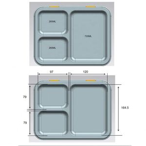 กล่องข้าวแบบมีสิทธิบัตร ดีไซน์สวยงาม ผลิตจากสแตนเลส 304 ทนทาน ป้องกันการรั่วซึม เหมาะสำหรับเด็กและผู้ใหญ่ - Product Image 5