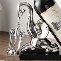 Casier à vin éléphant en céramique moderne et créatif Décoration et accessoires de table de buffet de salon simple