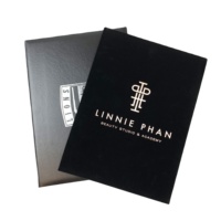 Porte-documents en velours noir de qualité supérieure, format A3/A4/A5, avec logo personnalisé, durable, pour présentations et certificats
