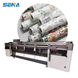 Cost-effective flexible material roll-to-roll printing machine G5/G6 Ricoh print head Eco solvent 3200mm wide