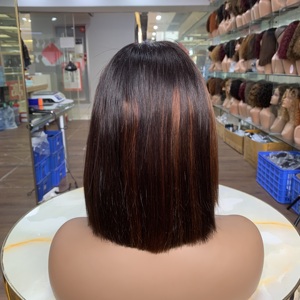 Perruque Bob Droite Populaire SDD, Cheveux Humains Vietnamiens Naturels et Réalistes, Lace Closure 2x6, Courte de 8 Pouces - Product Image 2