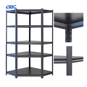 Estantes de remache sin pernos de 5 niveles de alta resistencia Estantes de metal galvanizado Estante de almacenamiento de garaje de acero para uso doméstico o almacén - Product Image 1