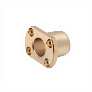 SHTNZ 内径6～30 真鍮スリーブ 両面切削フランジ一体型 オイルフリーブッシング 耐摩耗性 自己潤滑性 - Product Image 1