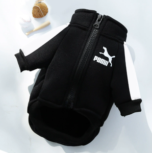 Nome do designer Marca Zipper Tides Pet Roupas para Bichon French Bulldog Dog Suplemento Sweater Letter Printing Luxury <span class=keywords><strong>Clothing</strong></span> - Product Image 3