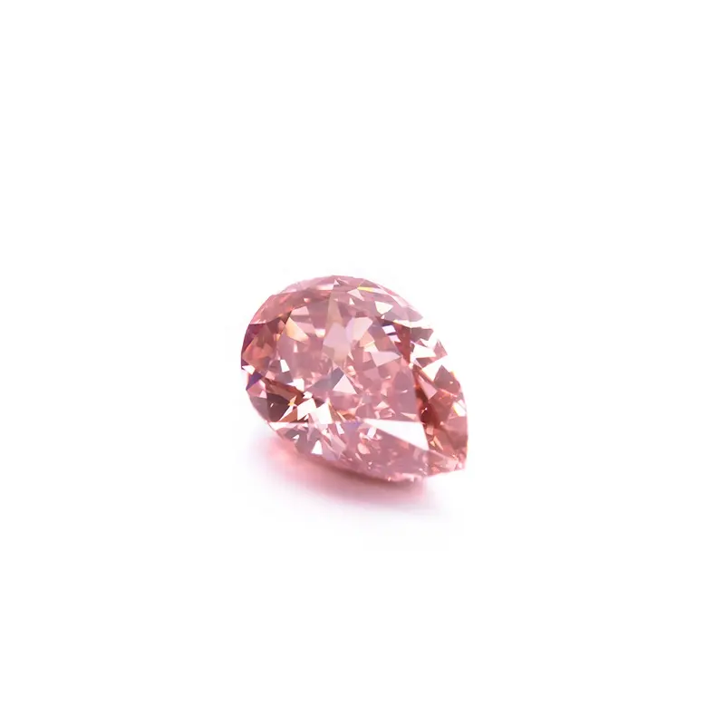 Ready To Ship 1.53carat 1.11 carat Pear Shape Excellent Cut Pink CVD Lab Grown Diamond For Jewelry Making