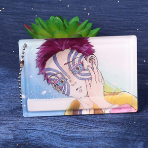 Porte-clés en acrylique personnalisé, créatif, écologique, léger, motif dessin animé, effet sable mouvant - Product Image 3