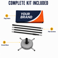 Drapeau plume personnalisé, drapeau de plage, publicité extérieure, bannière en forme de larme, résistant au vent, double face, kit de piquet de sol, vente en gros