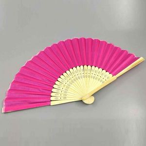 Abanico Plegable de Papel Blanco de 21 cm con Logotipo Personalizado, Abanico de Bambú Tallado a Mano, Decoración con Estampado de Arte Folclórico para Bodas y Fiestas, Modelo de Regalo Empresarial - Product Image 6