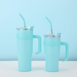 Wholesale Bulk 40 Oz, Insulated Custom Tumbler <b>Cup</b> Stainless Steel Travel Coffee Mug 40oz Tumbler <b>With</b> Handle And <b>Straw</b>/ - Product Image 6