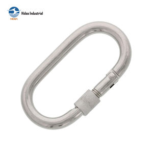HIDEA AISI304 316 Acero Inoxidable y Acero al Carbono Electro Galvanizado, Gancho de Seguridad Recto con Cierre de Rosca y Mosquetón - Product Image 5