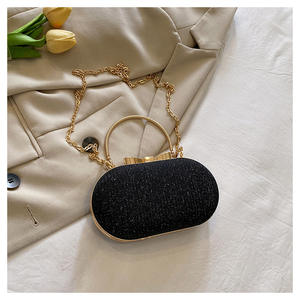 <span class=keywords><strong>Pochette</strong></span> da Sera Dorata per Donne, Borse da Cerimonia Lucide, Clutch con Fiocco Metallico e <span class=keywords><strong>Tracolla</strong></span> a Catena - Product Image 5