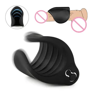 Handhold Mannen Masturbatie Speelgoed Vibrator Met 10 Modi Voor Cock Ring Vibrerende Mannelijke Masturbator Penis Vibrator