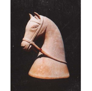 Busto de Caballo en Piedra Arenisca, Escultura Decorativa Exquisitamente Tallada para Hogar, Jardín u Oficina, Productos de Piedra para Jardín - Product Image 4