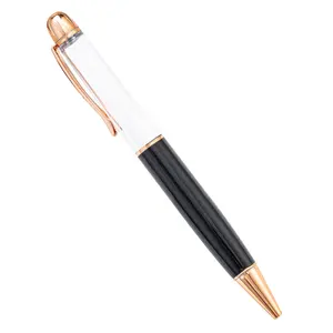 2024新产品批发新设计促销金属圆珠笔大尺寸脂肪空DIY笔