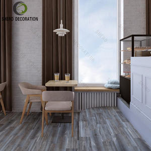 Design d'intérieur de café tendance, mobilier de café sur mesure, comptoir de bar à café en marbre avec comptoir de présentation de gâteaux - Product Image 4