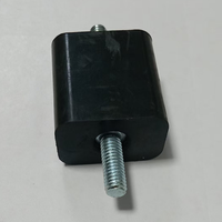 Amortisseur de vibrations de moteur en caoutchouc naturel fileté, isolateur métallique