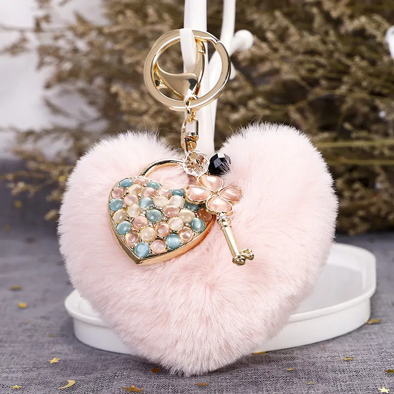 HY of the new персиковый сердечный шарик кошачий глаз Подвеска сумка в форме сердца украшенная изысканным брелоком