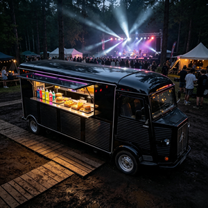 Camion de restauration mobile sur mesure avec cuisine professionnelle, remorque à burgers pour la vente de rue, les festivals et la restauration en plein air - Product Image 1