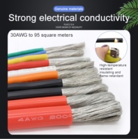 Kabel Listrik Silikon Ultra Lembut Tahan Suhu Tinggi 2-10 AWG (2 3 4 5 6 7 8 9 10 Gauge) untuk Model RC, Baterai LiPo & Mobil EV