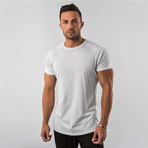 Camiseta de cuello grueso pesado <span class=keywords><strong>2023</strong></span>, camiseta en blanco personalizada con cuello simulado para hombre - Product Image 1
