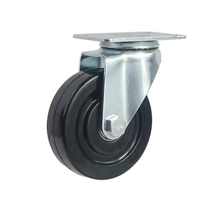 <span class=keywords><strong>Roulette</strong></span> à <span class=keywords><strong>roulette</strong></span> de haute qualité ESD, fabricants, <span class=keywords><strong>roulette</strong></span> en caoutchouc noir, 75mm, compensés antistatiques, pivots sans serrure - Product Image 1