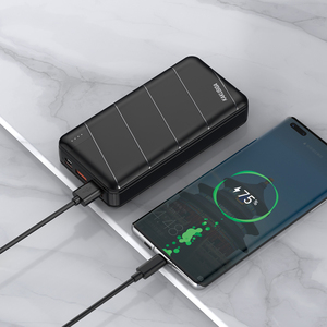 KAKUSIGA Top Fashion Quatro-bar Indicador Luz Grande Capacidade 20000mAh PD20W 22.5W Carregamento Rápido Output <span class=keywords><strong>Power</strong></span> <span class=keywords><strong>Bank</strong></span> - Product Image 6
