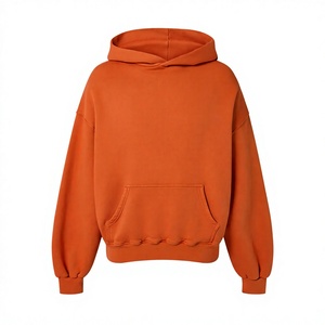 เสื้อฮู้ดแบบยูนิเซ็กซ์ ทรงปกติ สีพื้น เรียบง่าย สวมใส่สบาย มีกระเป๋าจิงโจ้ ผ้าฟลีซ ถักทอสำหรับฤดูหนาว แขนเสื้อแบบปกติ - Product Image 5