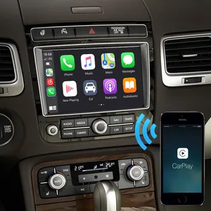 CarPlay Android Auto dongle for Volkswagen Touareg Golf Tiguan Teramont Phaeton Phideon navi map hand free phone iphone airplay