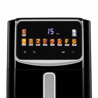 Friteuse à air numérique électrique carrée en plastique 6,5 L avec 10 programmes prédéfinis et des repas plus sains à faible teneur en huile pour la cuisine familiale