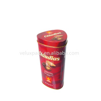 Prix usine OEM métal peut en forme de triangle boîte en fer blanc pour gâteau cuire biscuits biscuits menthe bonbons chocolat stockage boîte en fer