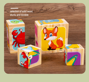 2025 nuevo <span class=keywords><strong>cubo</strong></span> Popular <span class=keywords><strong>madera</strong></span> rompecabezas <span class=keywords><strong>de</strong></span> bloques <span class=keywords><strong>de</strong></span> construcción interactivos <span class=keywords><strong>de</strong></span> seis lados divertido educación temprana iluminación juguete niños - Product Image 6