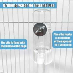 Toptan otomatik şeffaf çanaklar kuş dağıtıcı papağan güvercin Starling besleyici otomatik kuş tiryakisi kuş malzemeleri - Product Image 5