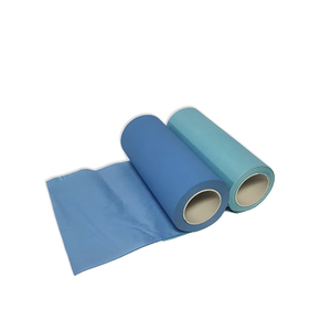 Tela no tejida laminada con adhesivo termofusible para materiales quirúrgicos/viscosa poliéster/película de <span class=keywords><strong>PE</strong></span> compuesta con unión química - Product Image 4