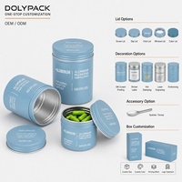 Pot en aluminium vide personnalisé de 5 ml à 250 ml pour crème cosmétique, baume à lèvres, dentifrice, comprimés, avec couvercle à vis et impression offset