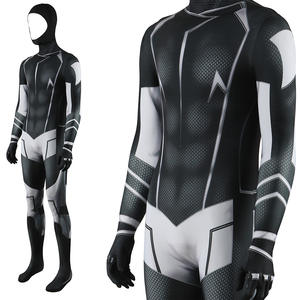 Estilo caliente <span class=keywords><strong>Halloween</strong></span> superhéroe Zentai Cosplay disfraz para adultos hombres mono estático traje con patrón de personaje de TV - Product Image 5