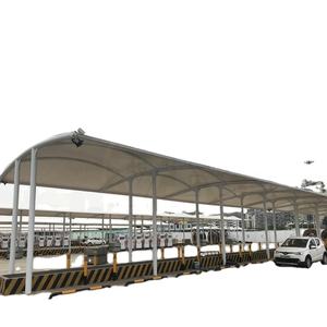 PVDF membrane de traction imperméable, fibre de verre, abri de stationnement de voiture, abri d'auto, auvent pour garage