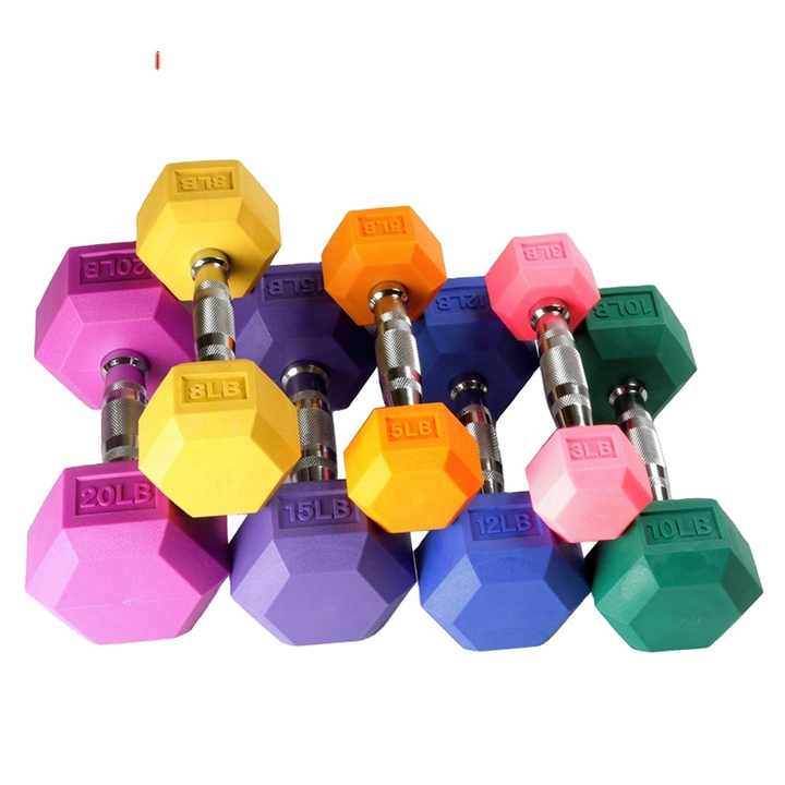 ゴムラバー.六角ダンベル.110LB.set. ゴムラバー.六角ダンベル.110LB.set. ゴムラバー.六角ダンベル