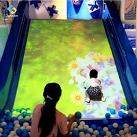 Système de projection interactive au sol pour enfants : jeu de projecteur de diapositives AR pour aire de jeux