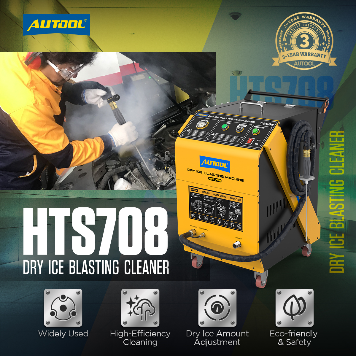 dry ice cleaning car machine