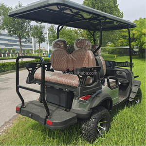 Açık ve tatil için uygun 60V 4 kişilik elektrikli Golf arabası yükseltilmiş elektrikli Off-Road araç Golf arabası - Product Image 6